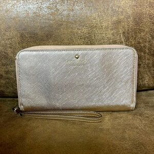 Kate Spade spencer metallic slim gold continental wallet - Storybook wallet